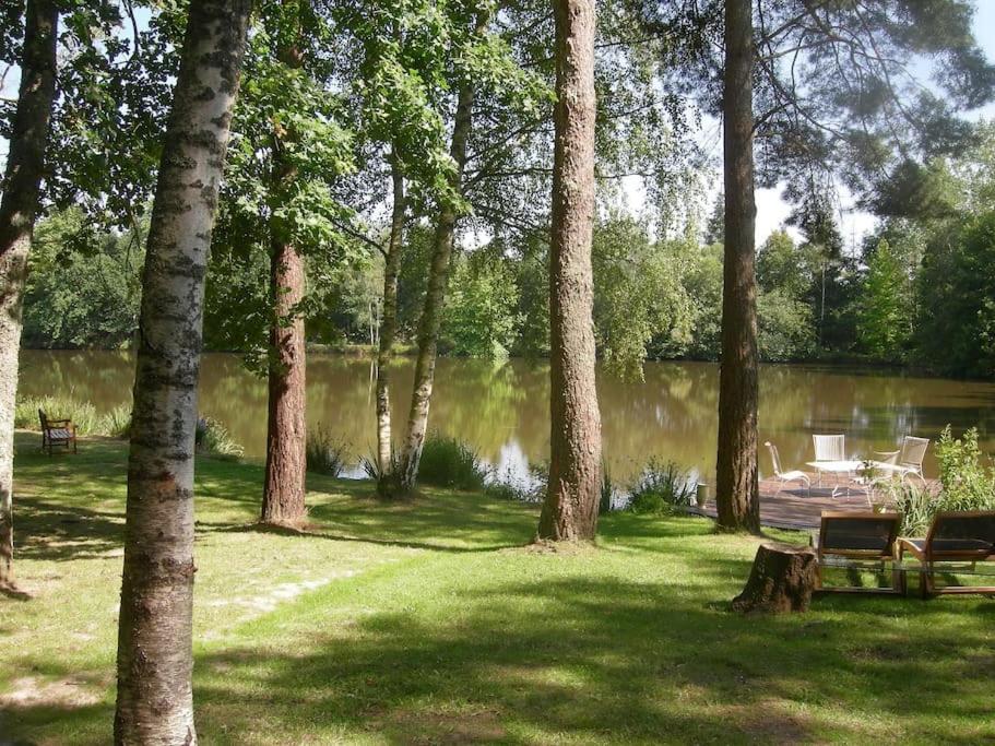 Paradis Perdu En Sologne Avec Plage Privee Villeny Exterior foto