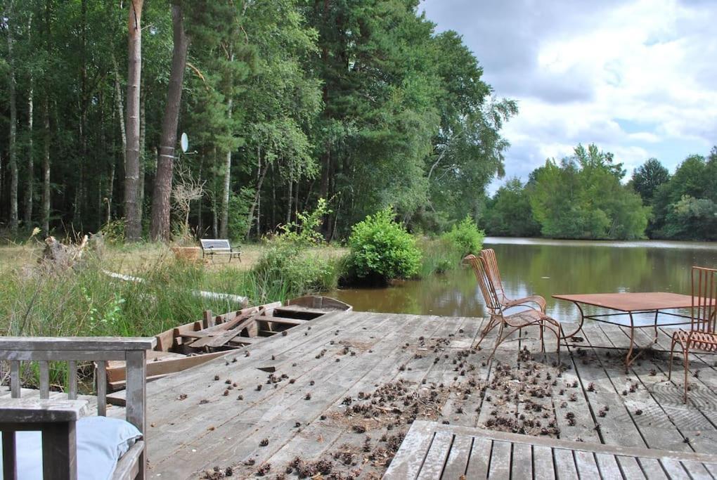Paradis Perdu En Sologne Avec Plage Privee Villeny Exterior foto